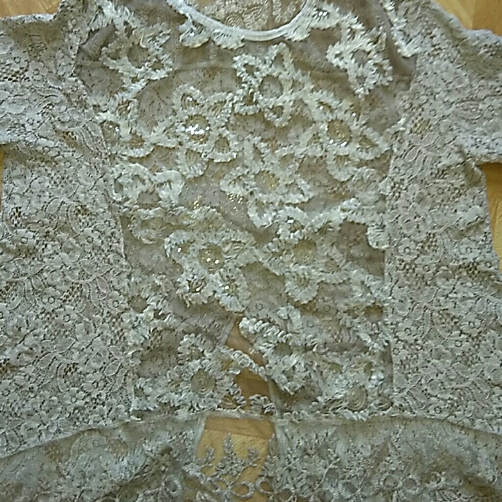 Lace Sequence Top - image 4